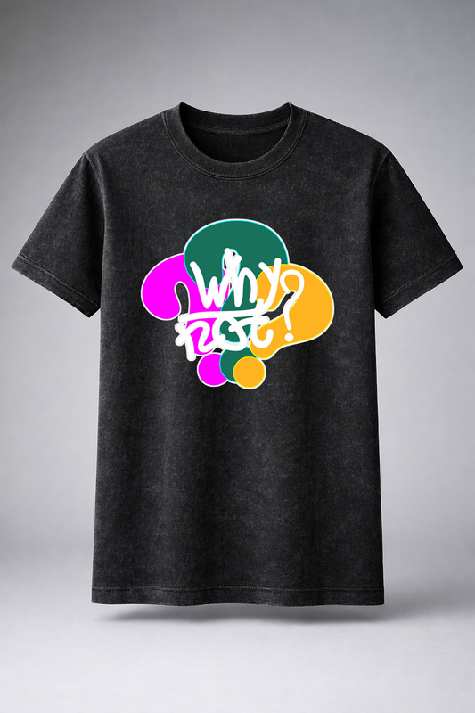 Premium Acid Wash T-Shirt Fun printed T shirt (Unisex)
