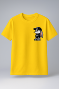 T-Shirt Half Sleeve Mustard Yellow Tees Graphic Printed Bunny Mustard Yellow