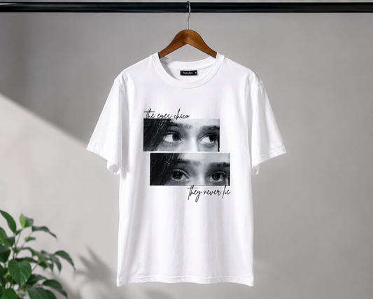 Custom Printed Couple Cotton Round Neck T-Shirt Teenzos
