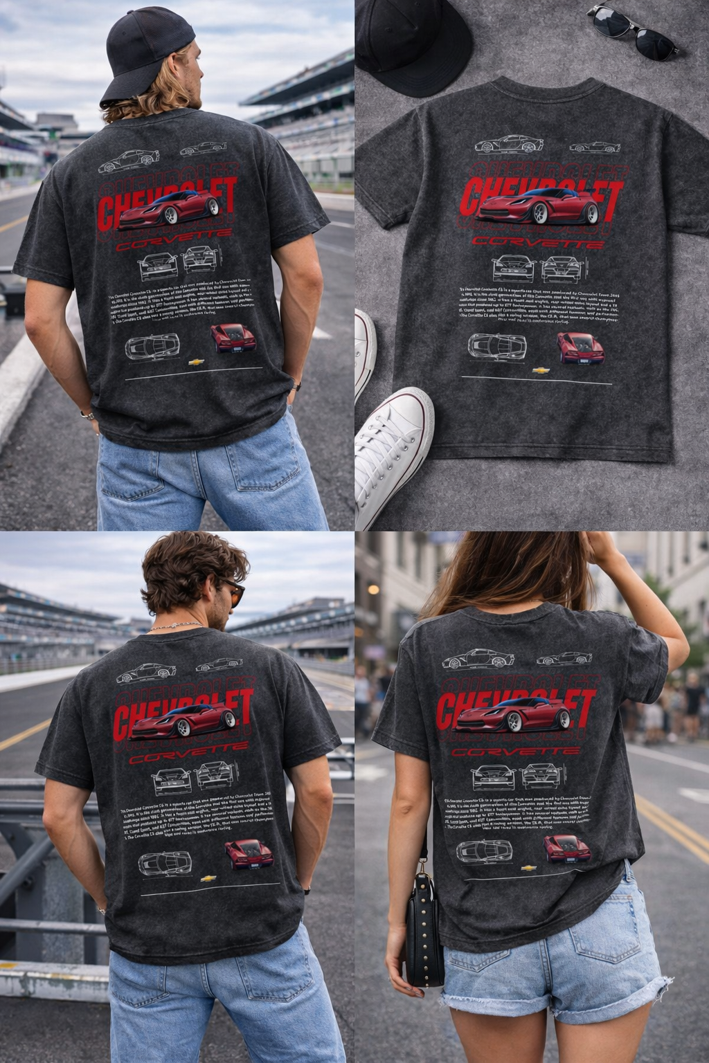 Premium Acid Wash T-Shirt for Car Lovers1 (Unisex)