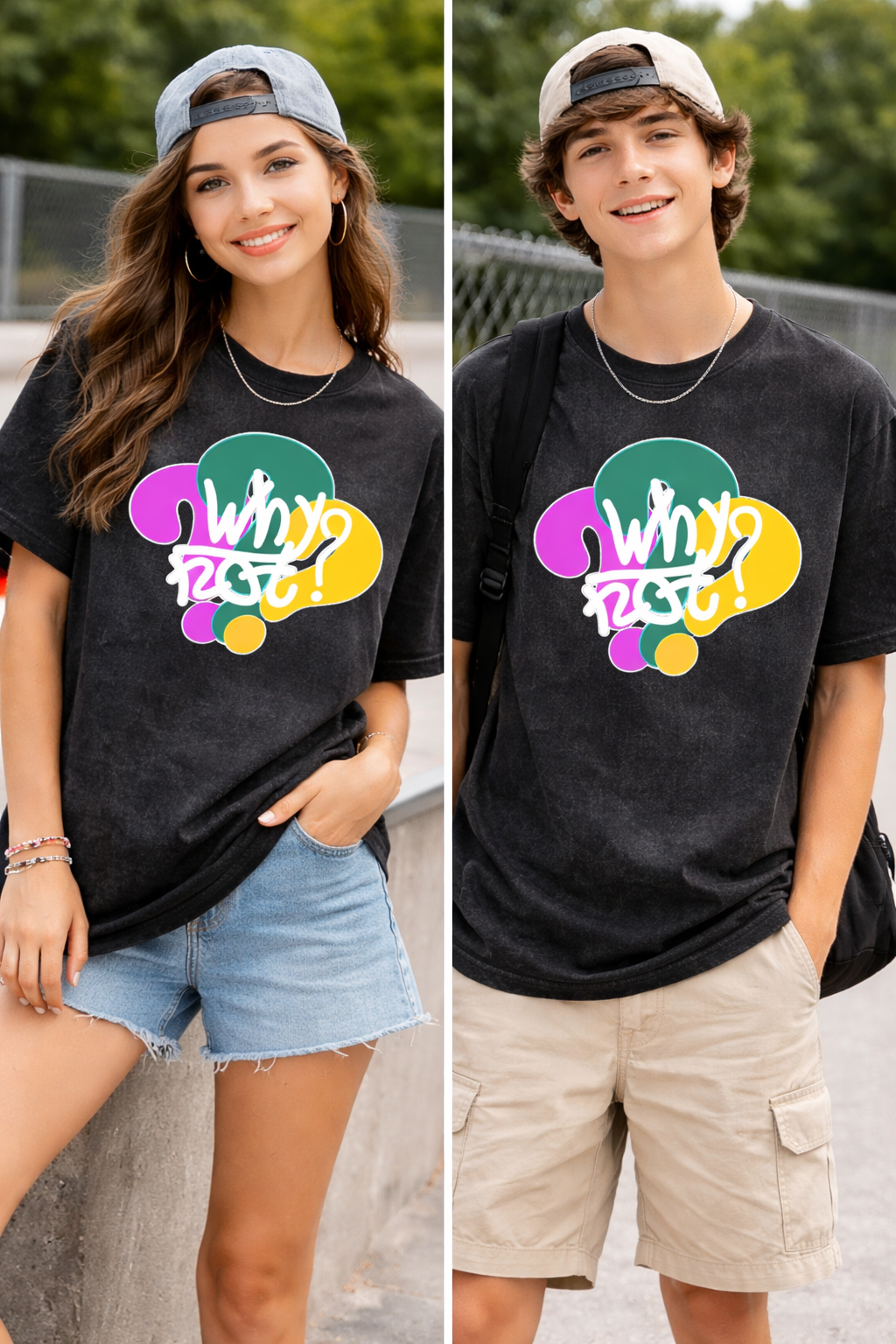 Premium Acid Wash T-Shirt Fun printed T shirt (Unisex)