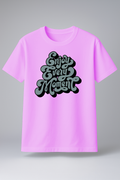 T-Shirt Half Sleeve Pink Tees Street style Printed Baby Pink