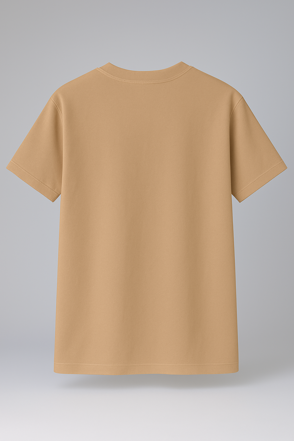 T-Shirt Half Sleeve Beige Tees Graphic Minimal