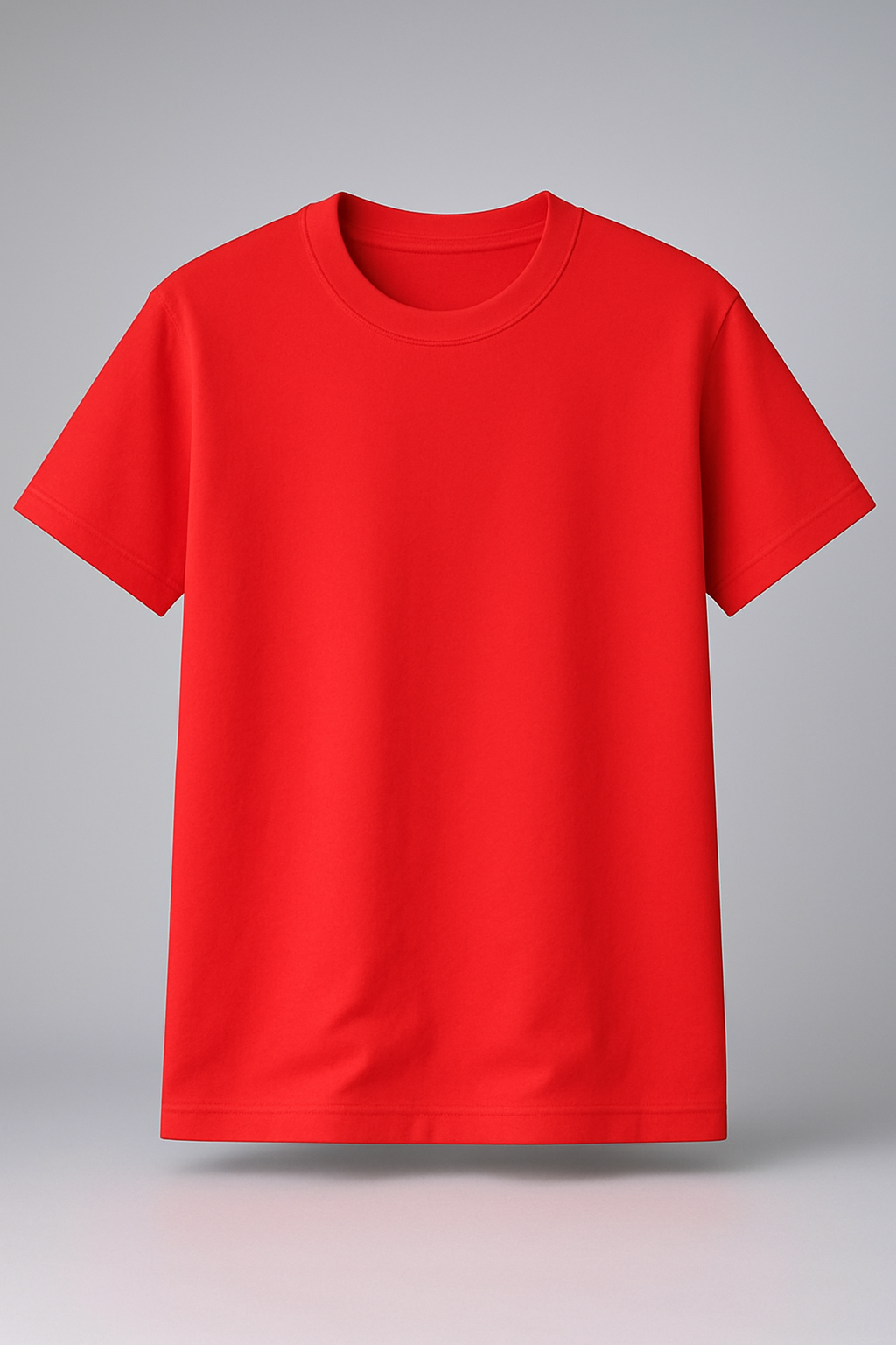 Round Neck Half Sleeve Red Colour Graphic Printed Anime Assasin Girl
