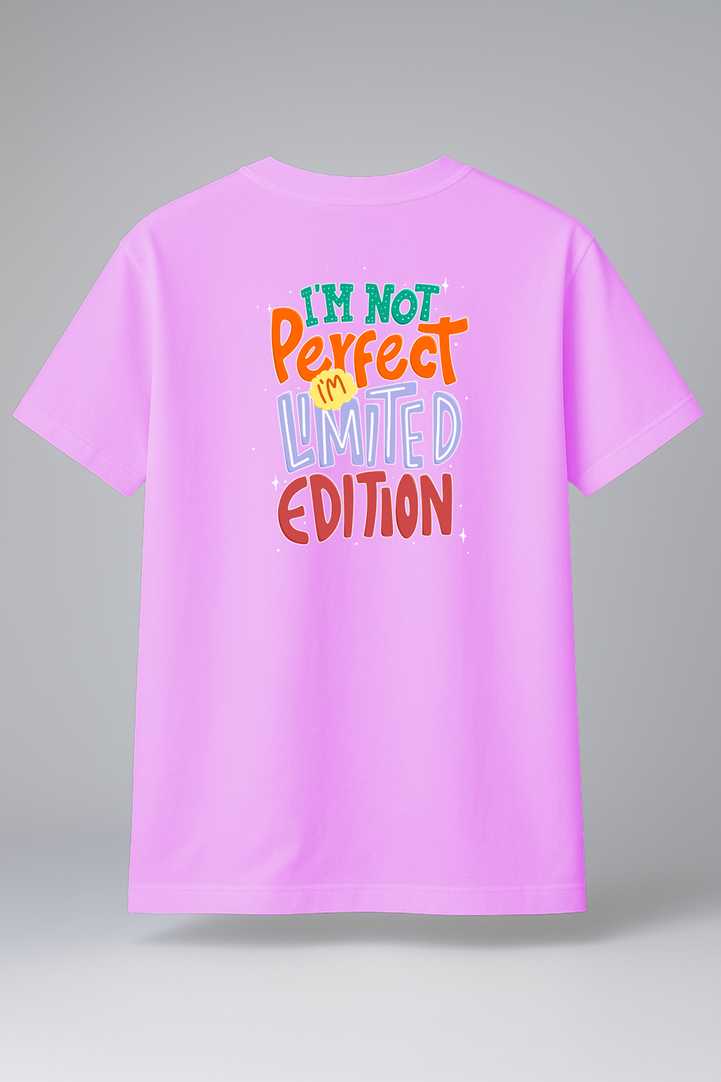 T-Shirt Half Sleeve Baby Pink Tees Graphic Printed Retro Baby Pink