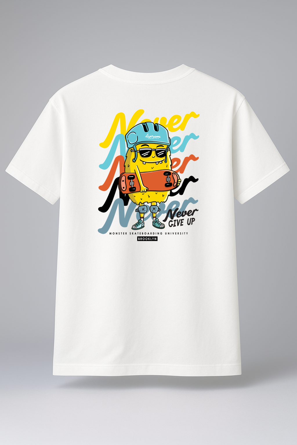 T-Shirt Half Sleeve Baby Pink Tees Graphic Printed Retro White