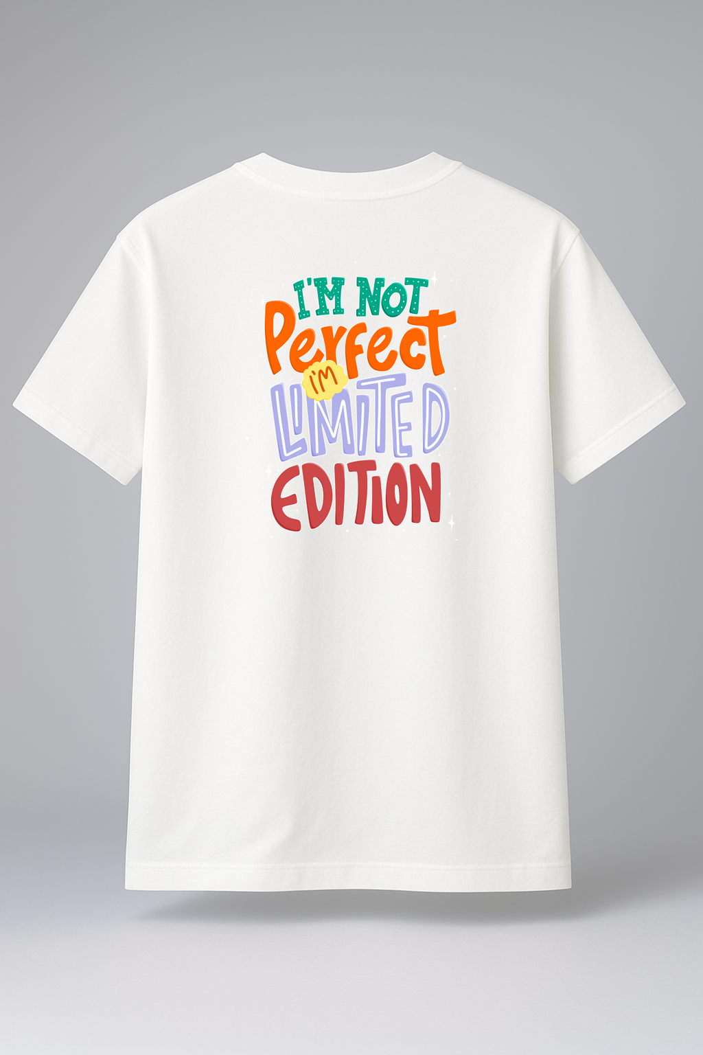 T-Shirt Half Sleeve White Tees Graphic Printed Retro White
