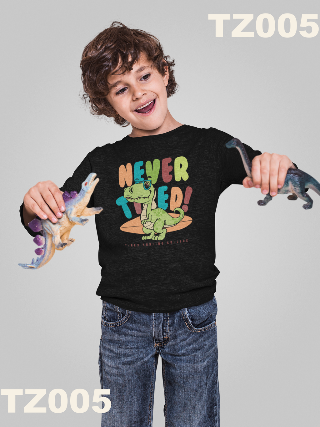 T-Shirt Half Sleeve Black Tees Cartoon Printed