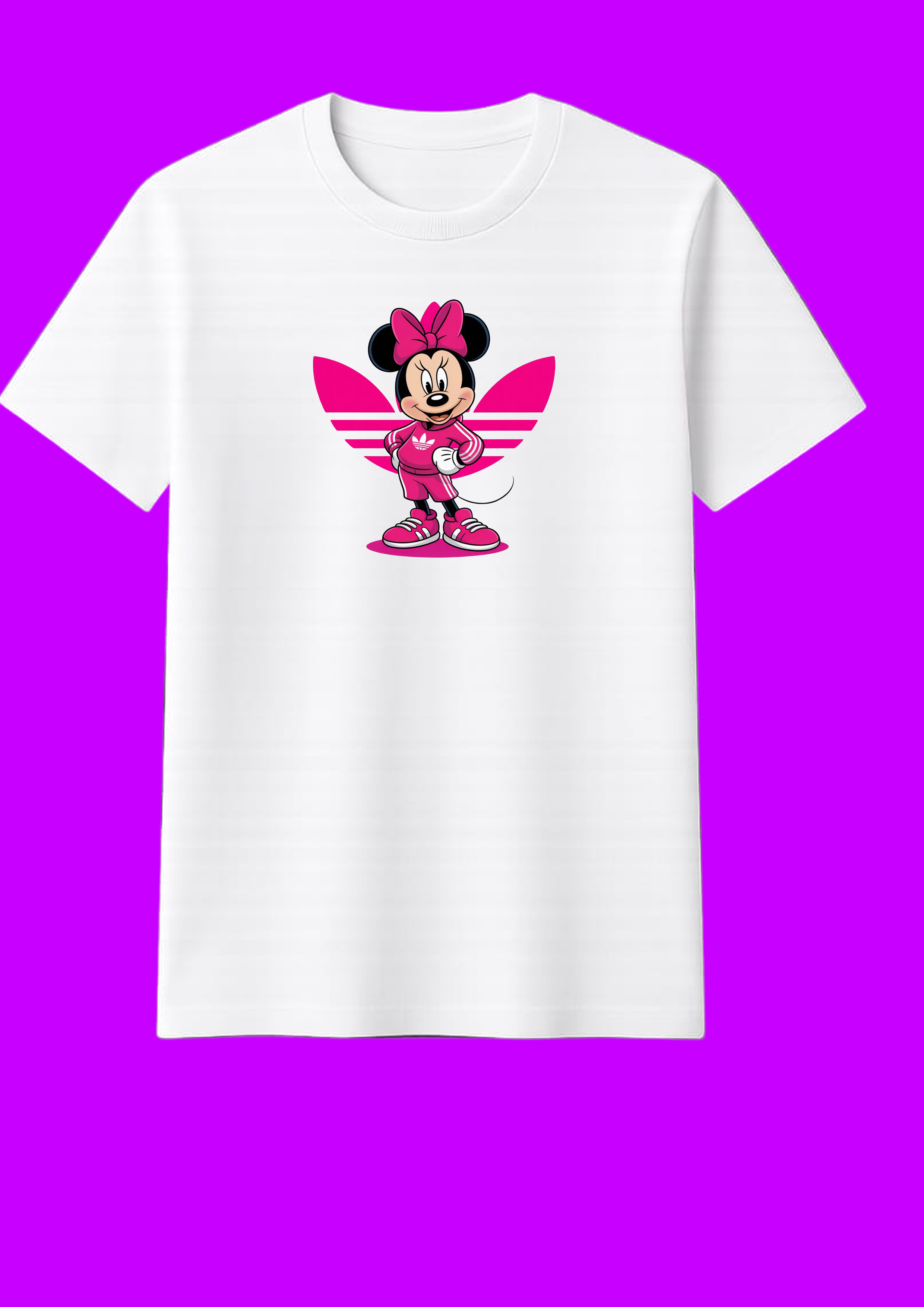 🎀 Minnie mouse Printed White T-Shirt