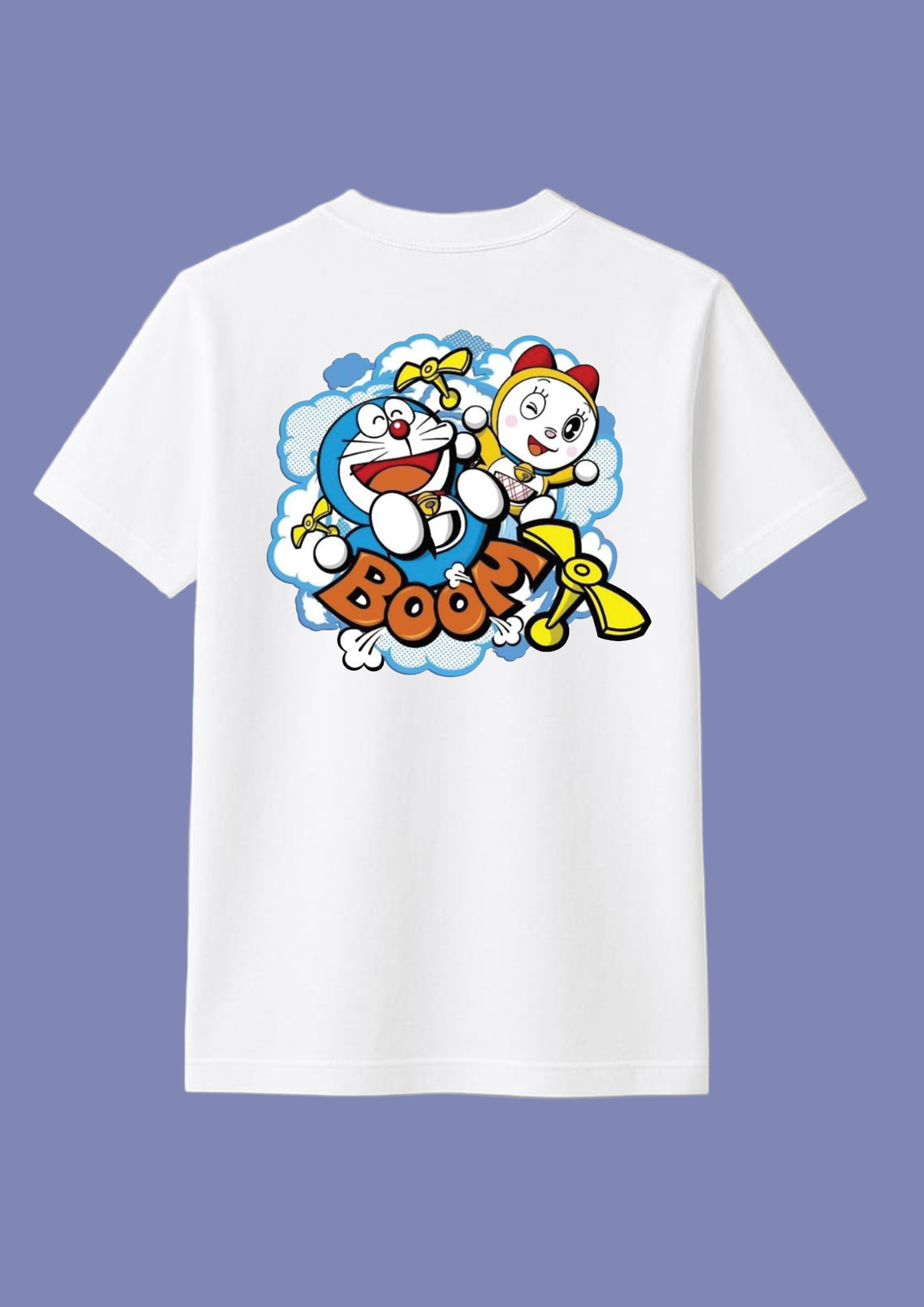 Doremon Printed T shirt Half Sleeve