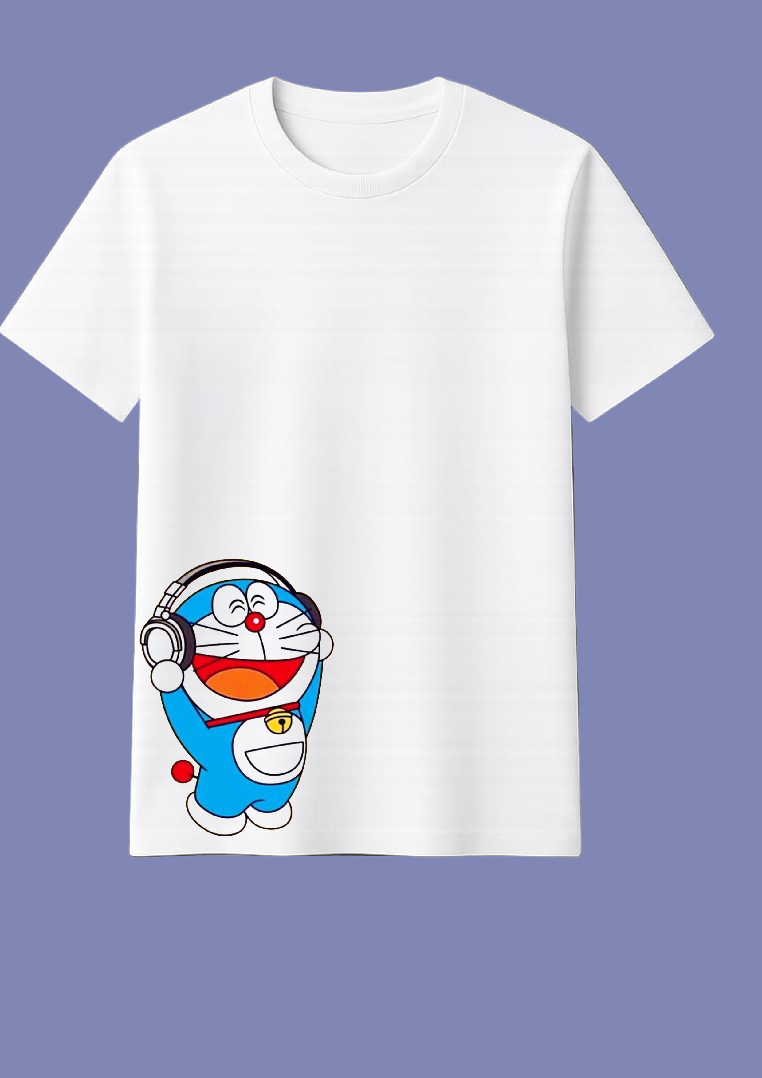 Doremon printed half sleeve T-shirt