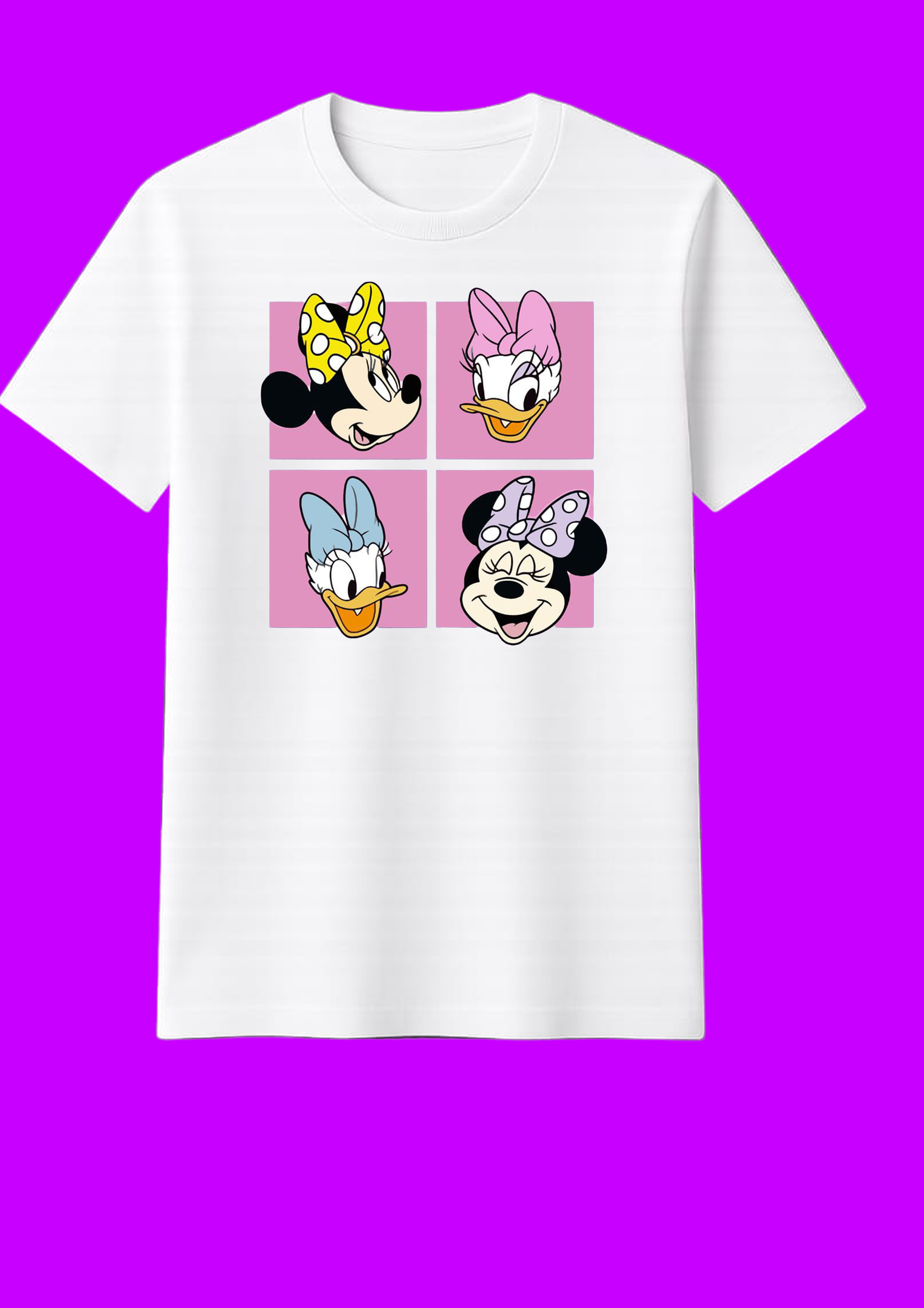 🎀 Minnie mouse Printed White T-Shirt