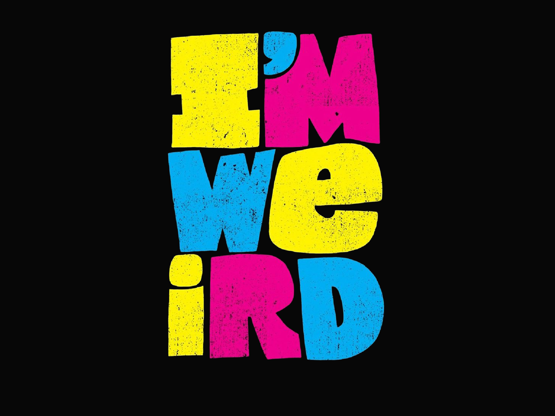 Original Black Oversized Weird Printed T-shirt (Unisex)