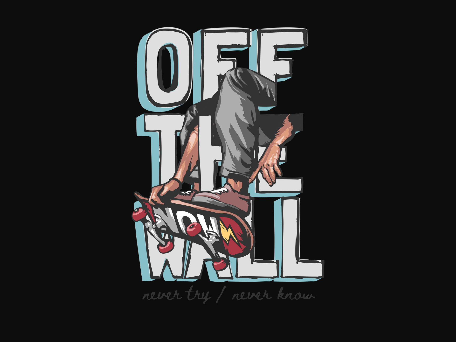 Original Black Oversized Street Hill Printed T-shirt (Unisex)