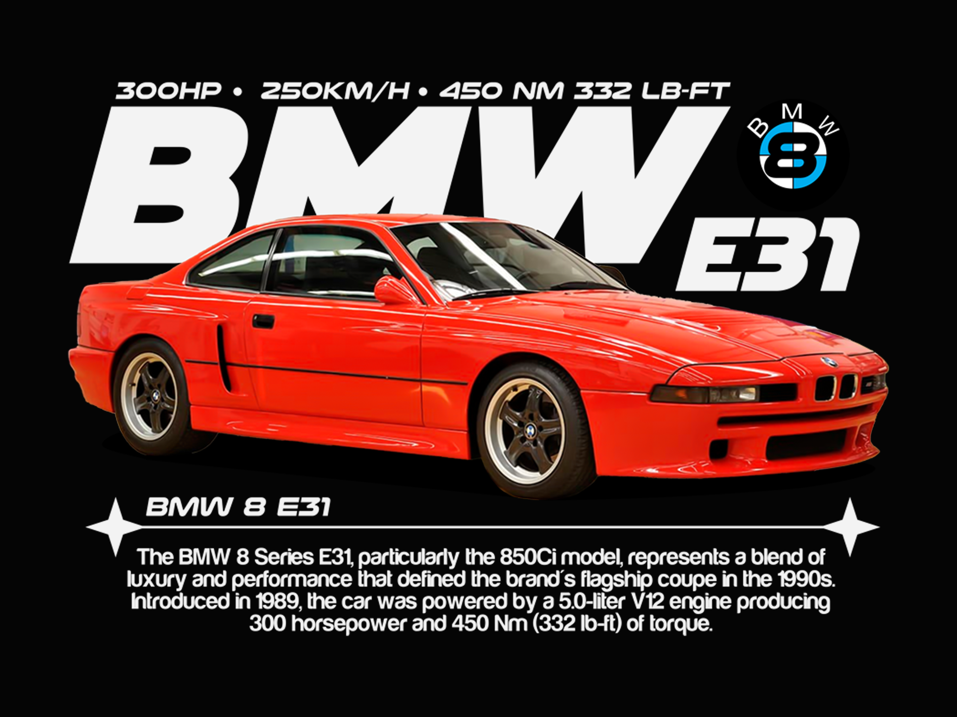 Original Black Oversized SuperCars RE1 Printed T-shirt (Unisex)