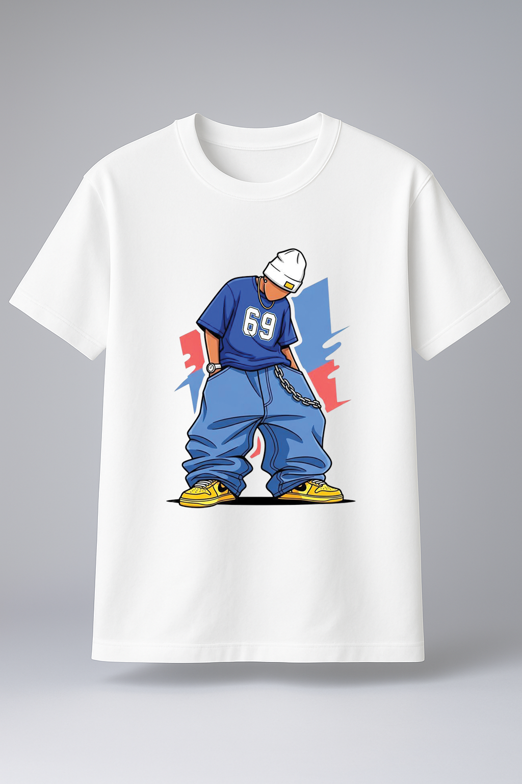 Downtown Swagger Graphic Tee White