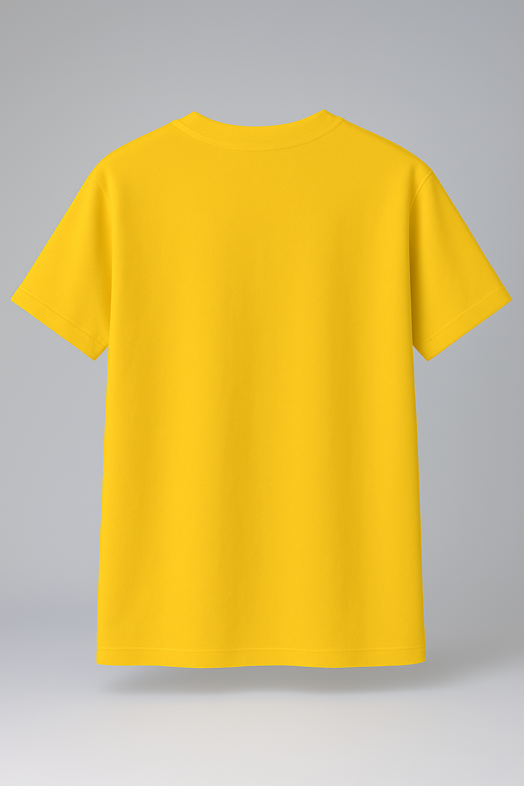 T-Shirt Half Sleeve Mustard Yellow Tees Graphic Printed Retro