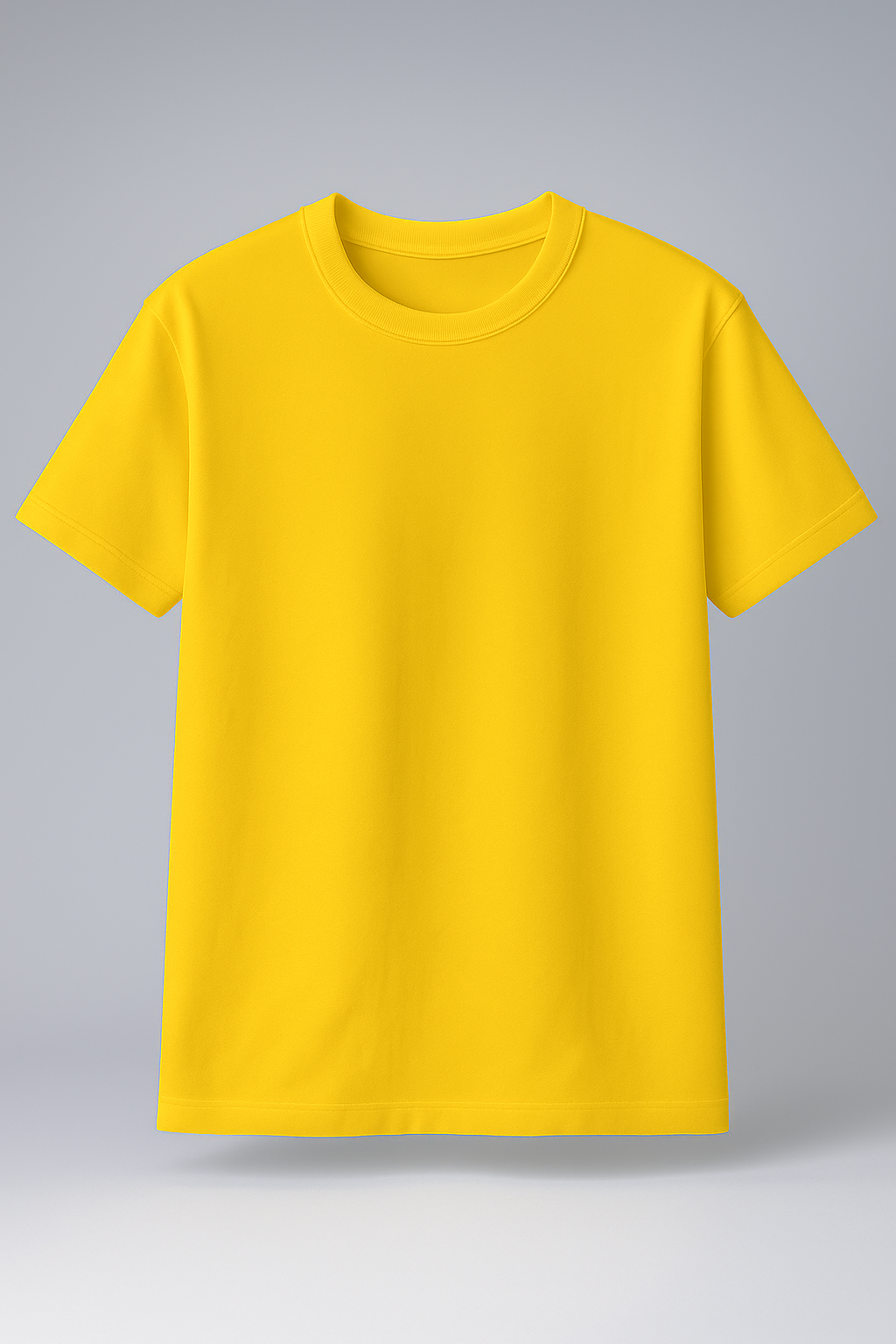 T-Shirt Half Sleeve Mustard Yellow Tees Graphic Printed Teddy