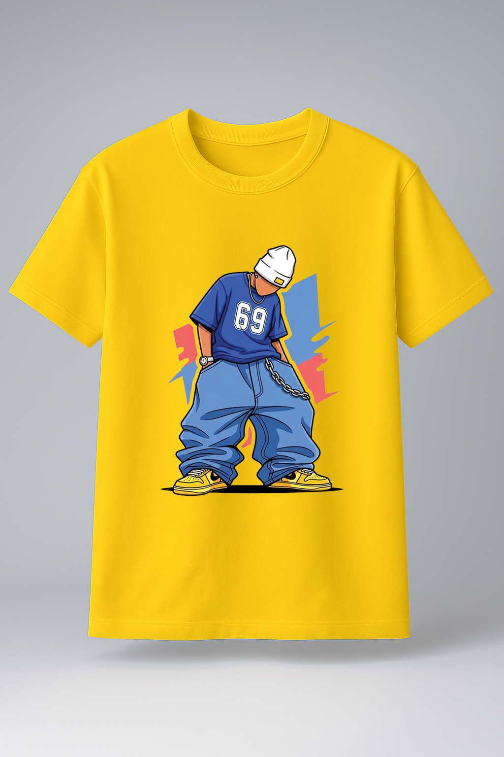 Downtown Swagger Graphic Tee Mustard Yellow