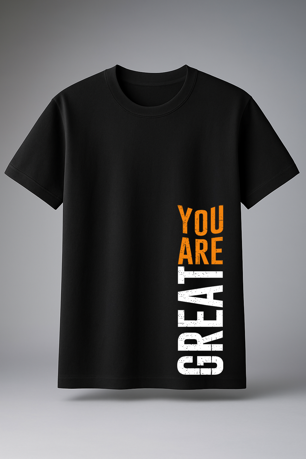 T-Shirt Half Sleeve Black Tees Graphic Printed Retro Black