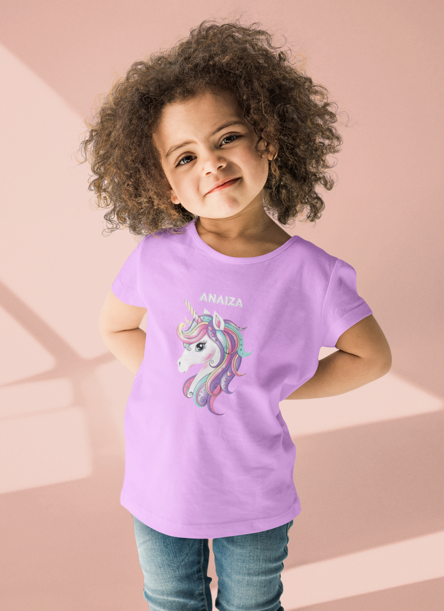 Kid Custom Name T shirt Girl