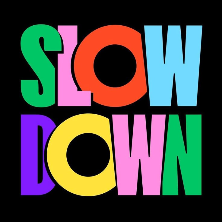 Original Oversized T-Shirt Printed SLOW DOWN Graphic Tee (Unisex)