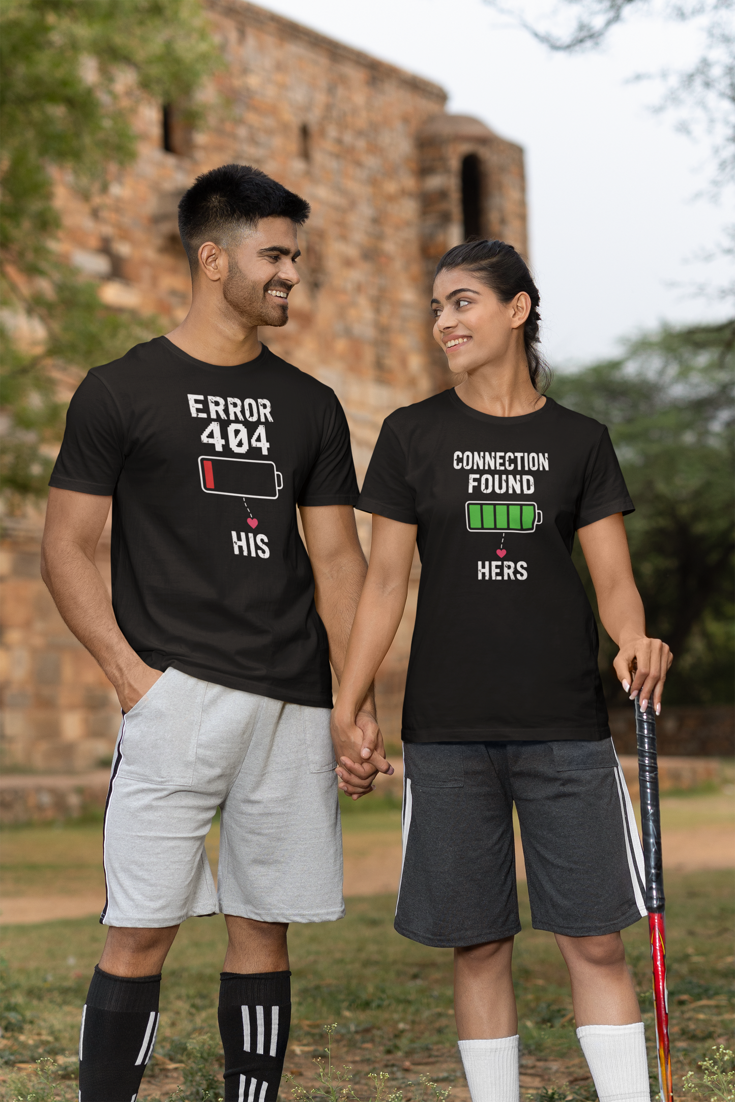 Signal Found Couple T-Shirt Pack of 2 Teenzos