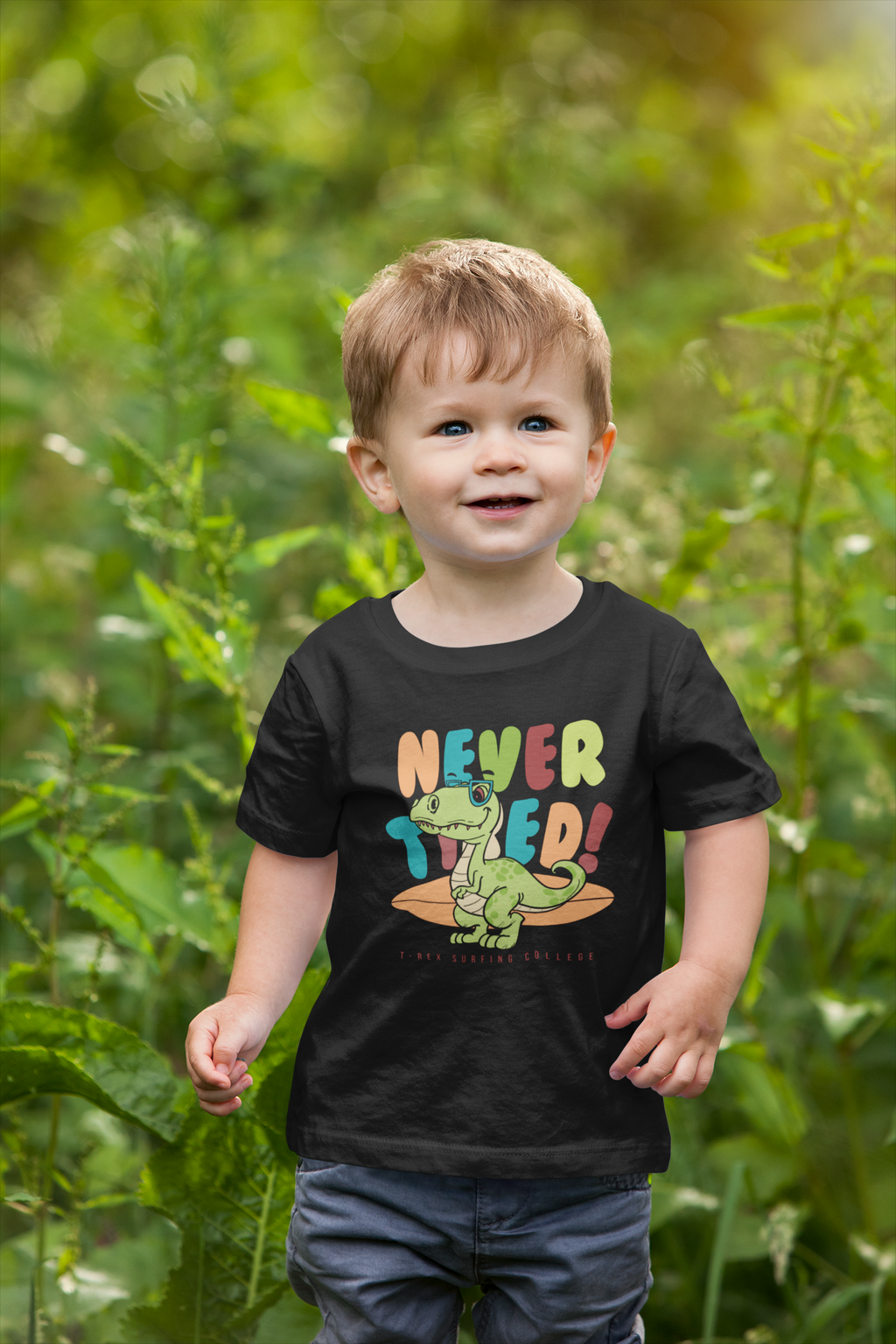 T-Shirt Half Sleeve Black Tees Cartoon Printed
