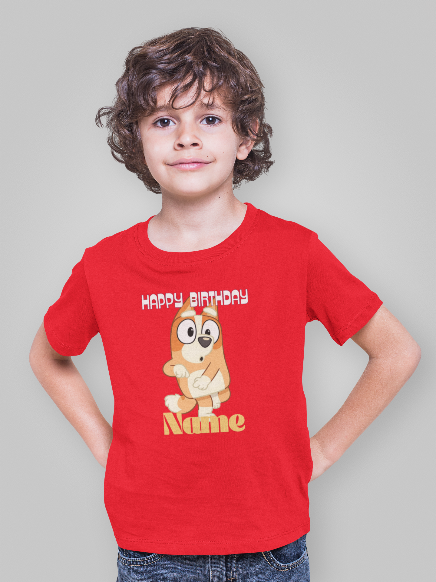 birthday dance kids Red T shirt